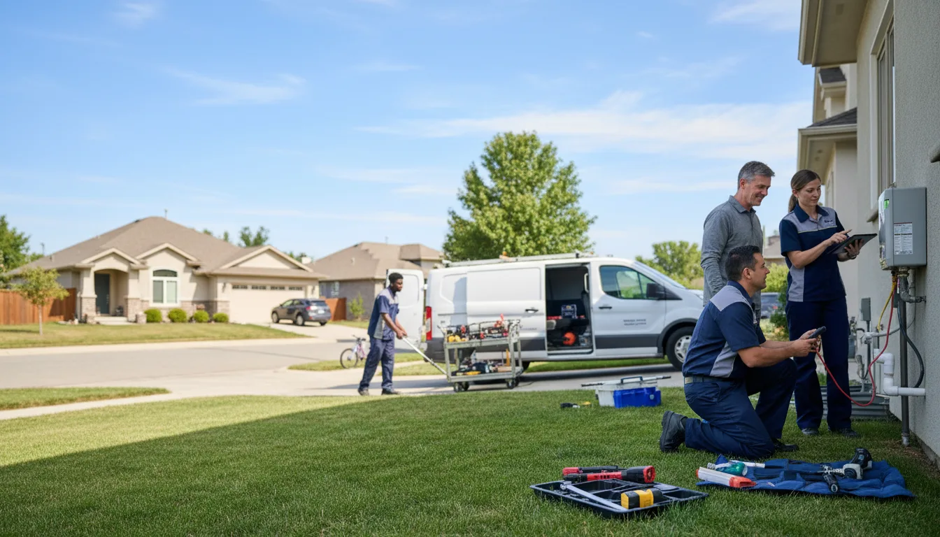 Tankless water heater service in Middletown, IL